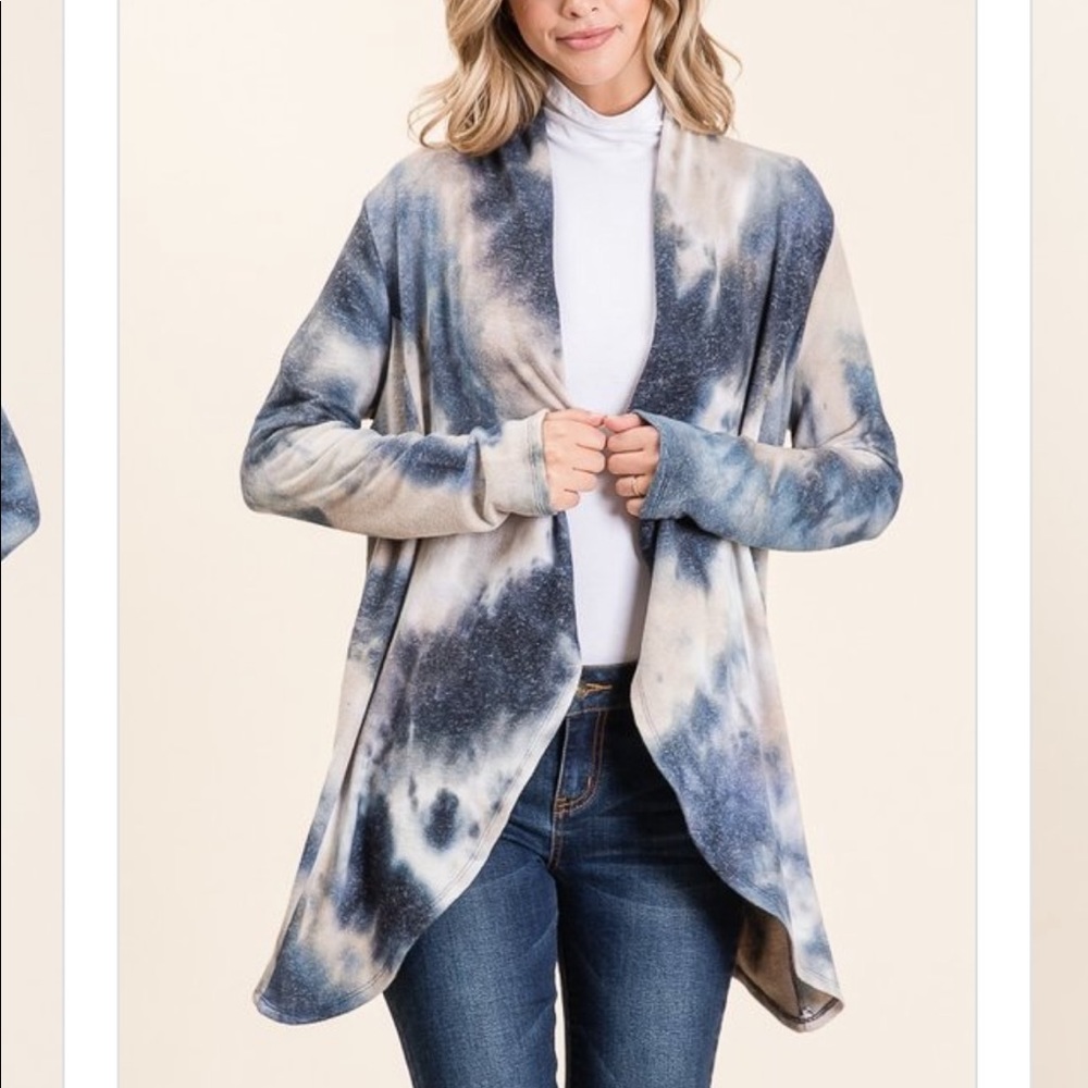 🌟SALE🌟Tiedye Cardigan - Picture 2 of 9